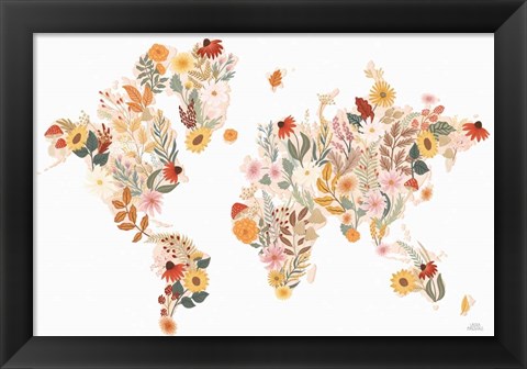 Framed Autumn Meadow World Print