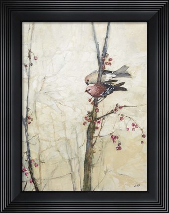 Framed Wings in the Berries Print