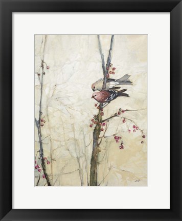 Framed Wings in the Berries Print