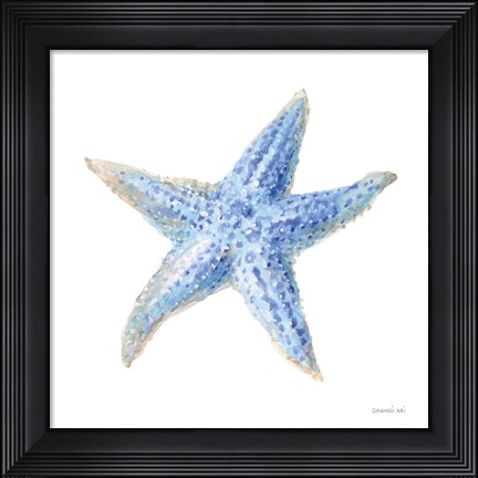 Framed Undersea Starfish Print