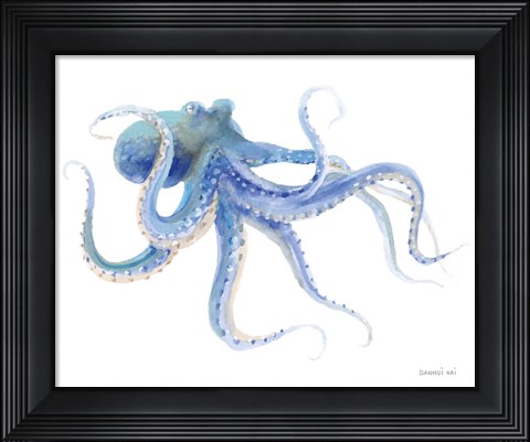 Framed Undersea Octopus Print
