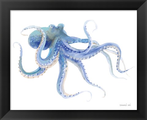 Framed Undersea Octopus Print