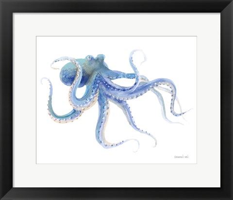 Framed Undersea Octopus Print