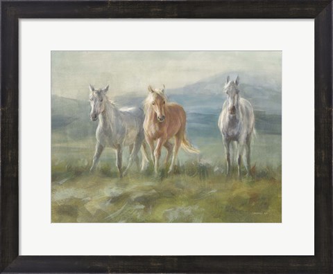 Framed Rangeland Horses Print