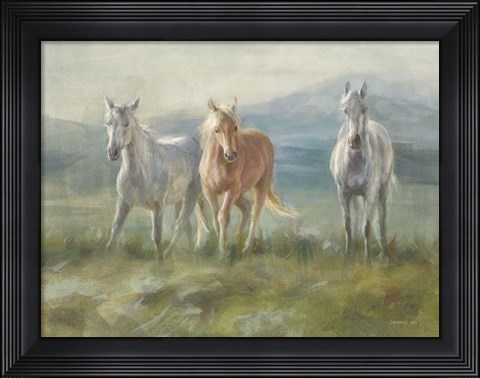 Framed Rangeland Horses Print