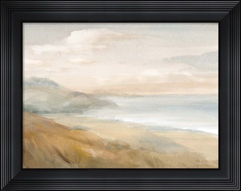 Framed Misty on the Headlands Print