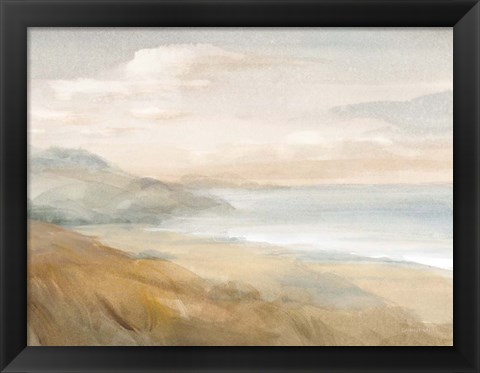 Framed Misty on the Headlands Print