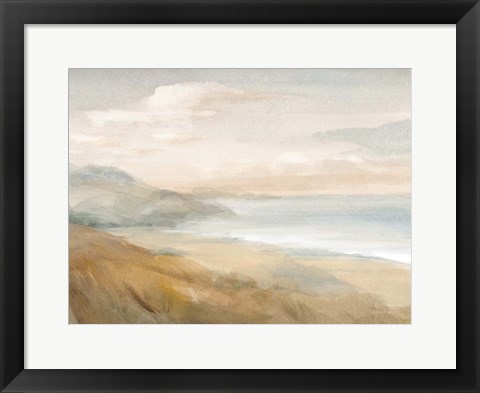 Framed Misty on the Headlands Print