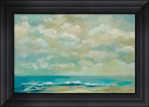Framed Caressing Ocean Breeze Print