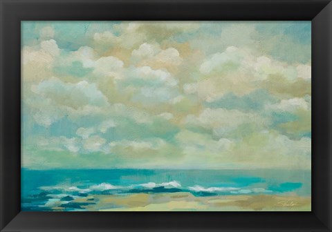 Framed Caressing Ocean Breeze Print