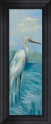 Framed Heron I Print