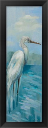 Framed Heron I Print