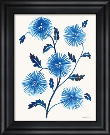Framed Borrowed and Blue I Print