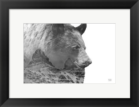 Framed Mountain Bear Print