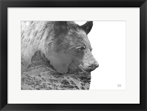 Framed Mountain Bear Print