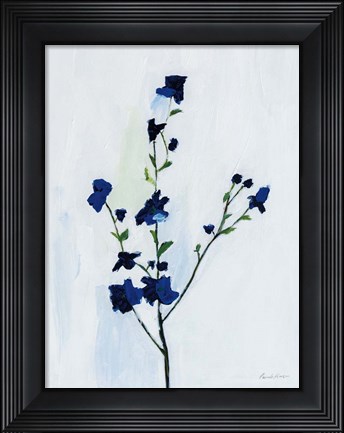Framed Blue Stems II Print