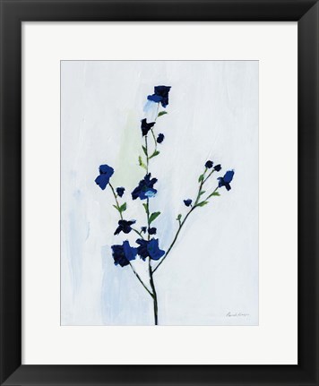 Framed Blue Stems II Print