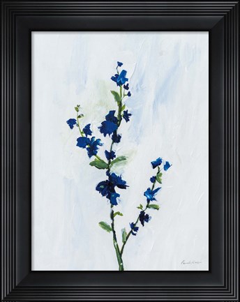 Framed Blue Stems I Print