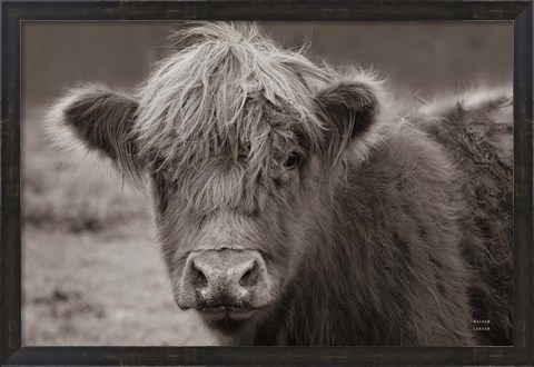 Framed Highland Cow Do Neutral Print