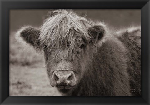 Framed Highland Cow Do Neutral Print