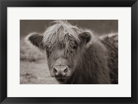 Framed Highland Cow Do Neutral Print