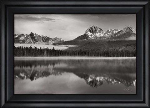 Framed Little Redfish Lake Sawtooth National Recreation Area Idaho Print