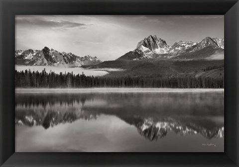 Framed Little Redfish Lake Sawtooth National Recreation Area Idaho Print