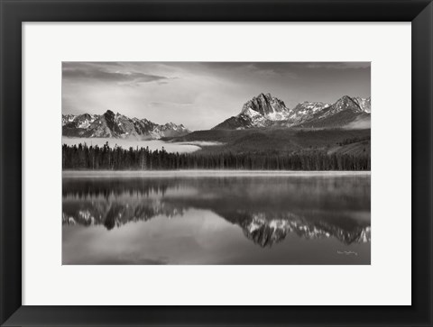 Framed Little Redfish Lake Sawtooth National Recreation Area Idaho Print