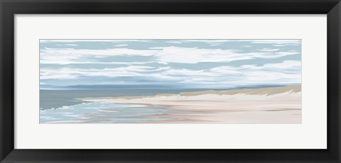 Framed Beach Waves And Breeze Print