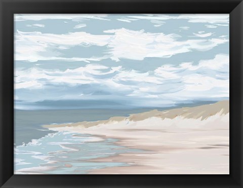 Framed Sand On The Beach Print