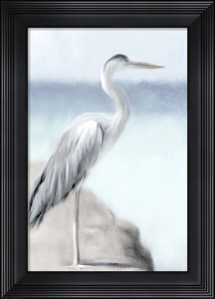 Framed Herons View Print