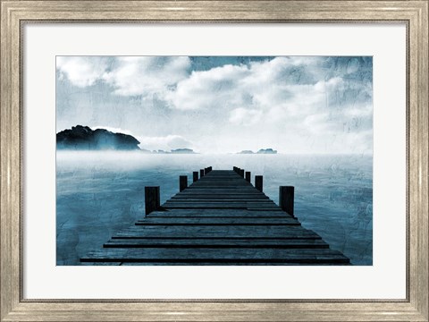 Framed Blue Sea Print