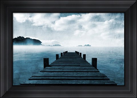 Framed Blue Sea Print