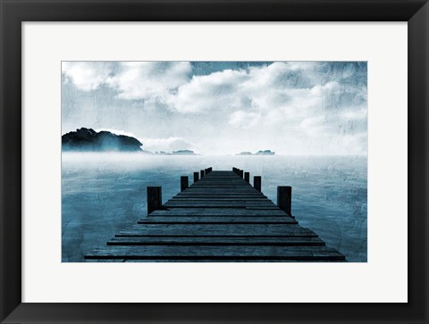 Framed Blue Sea Print