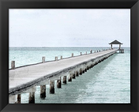 Framed White Pier Print