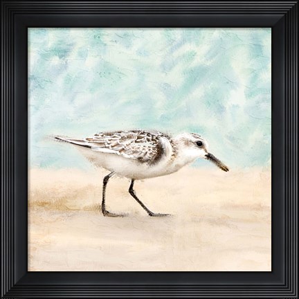 Framed Sandpiper Walk 1 Print