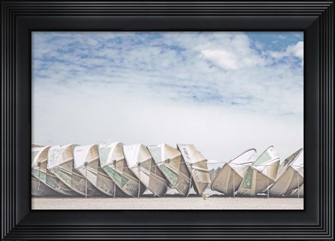 Framed Wooden Boats Print