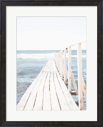 Framed Beach Boardwalk Coastal 1 Print