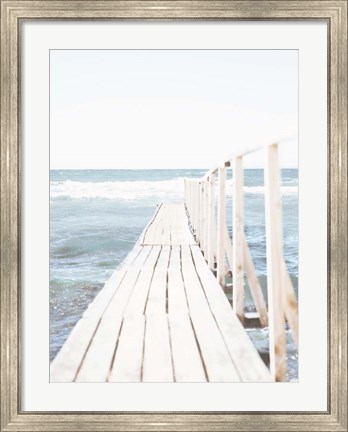 Framed Beach Boardwalk Coastal 1 Print