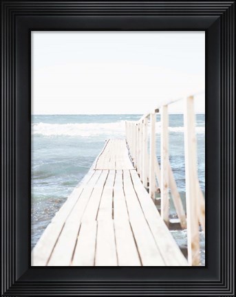 Framed Beach Boardwalk Coastal 1 Print