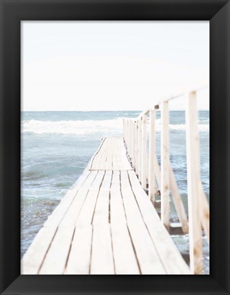 Framed Beach Boardwalk Coastal 1 Print