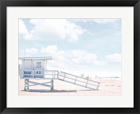 Framed Hut Clouds Print