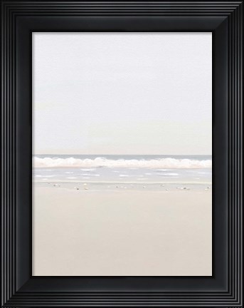 Framed Collecting Rocks At Sunrise Print