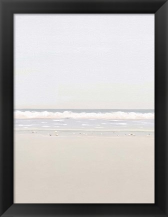 Framed Collecting Rocks At Sunrise Print