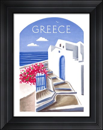 Framed Greece Print