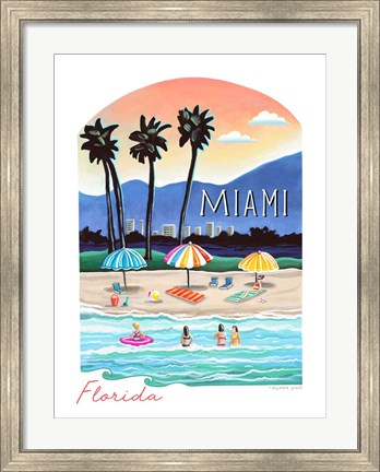 Framed Miami Print