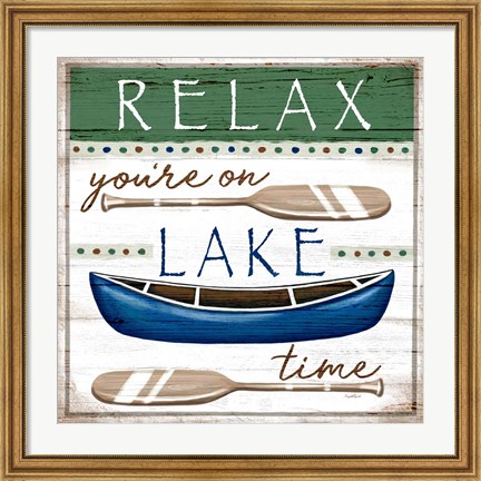 Framed Lake Time Print