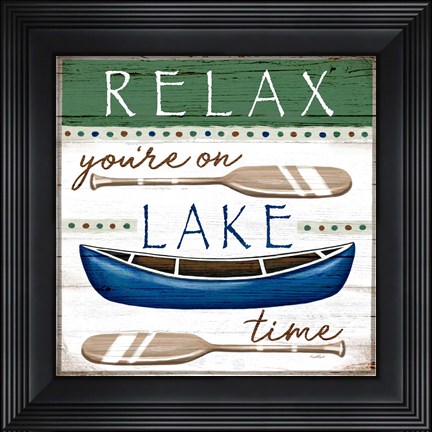 Framed Lake Time Print