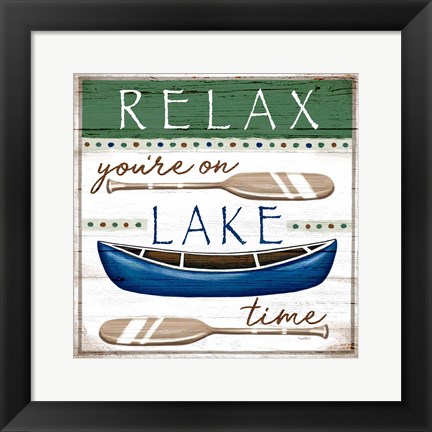 Framed Lake Time Print