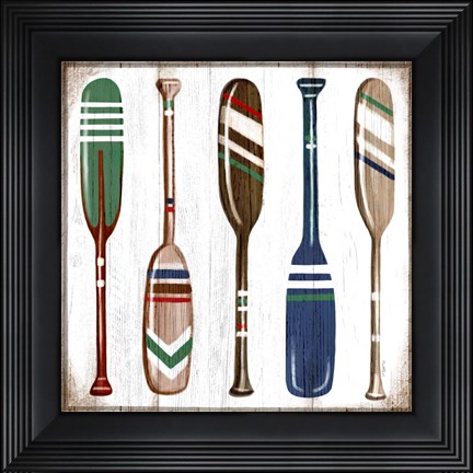 Framed Oars Print